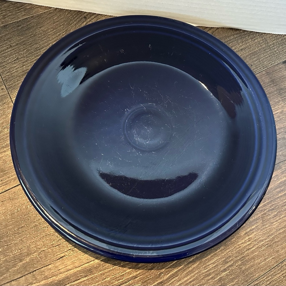 GUC Homer Laughlin Fiesta Ware 10 1/2” Twilight Blue Dinner Plate, Lead Free